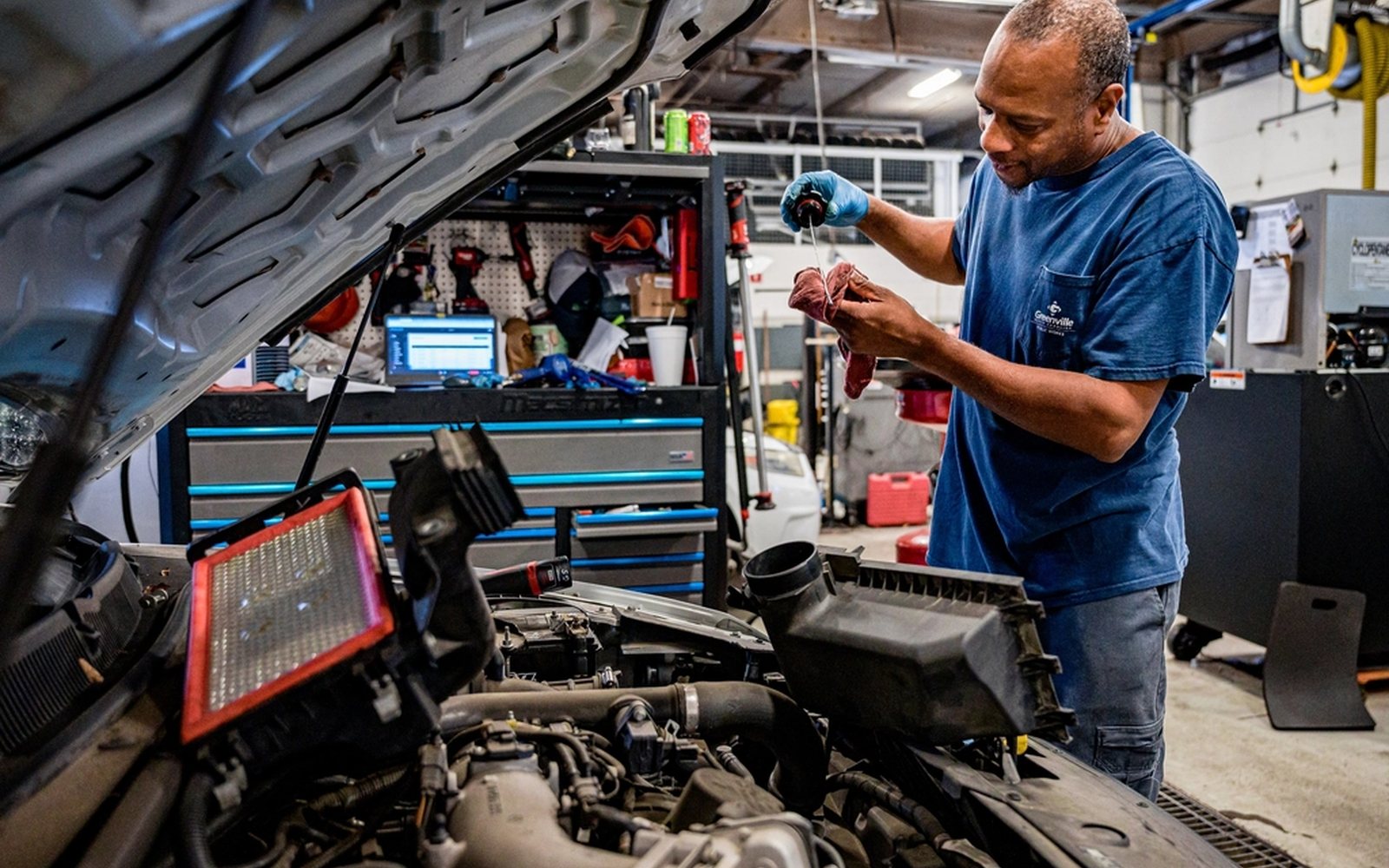 OBD2 scan tool diagnostics in a vehicle